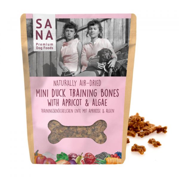 Sanadog Mini Training per Cani con Anatra Albicocca e Alghe 100g