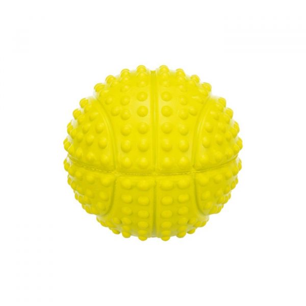 Trixie Gioco per Cani Palla Sport in Gomma Naturale con Squittio Giallo - Mis. 5,5 cm.