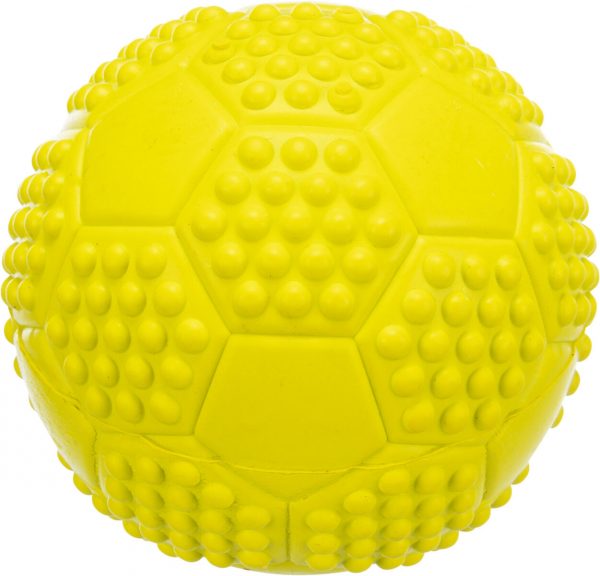Trixie Gioco per Cani Palla Sport in Gomma Naturale con Squittio Giallo - Mis. 7 cm.