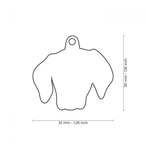 MyFamily Medaglietta per Cani Personalizzabile Weimaraner Friends - Dimensioni