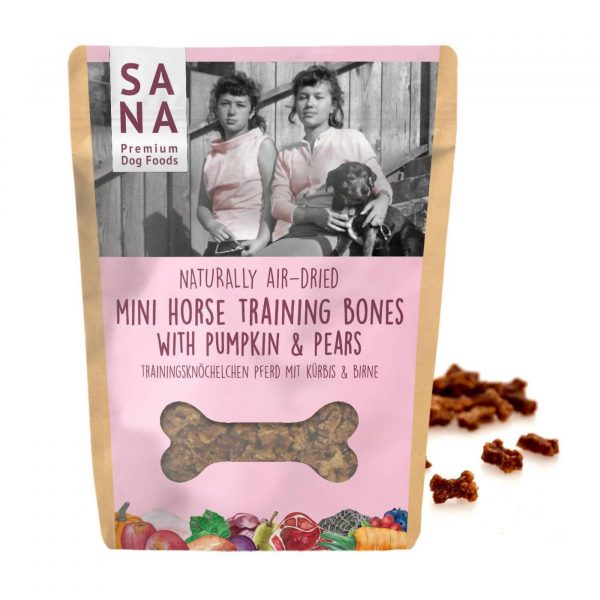 Sanadog Mini Training per Cani al Cavallo con Zucca e Pera