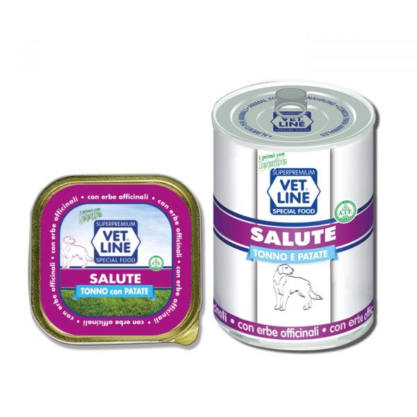Vet Line Salute Tonno con Patate Alimento Umido Monoproteico per Cani VetLine