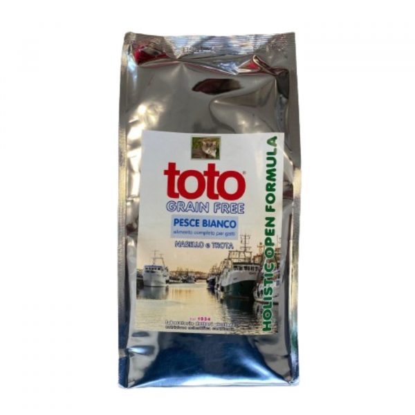 Toto Holistic Open Formula Pesce Bianco Nasello e Trota Grain Free per Gatti