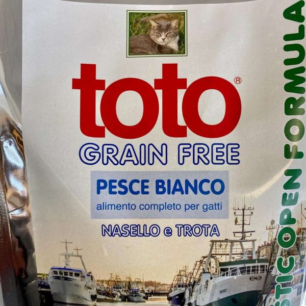 Toto Holistic Open Formula Pesce Bianco Nasello e Trota Grain Free per Gatti