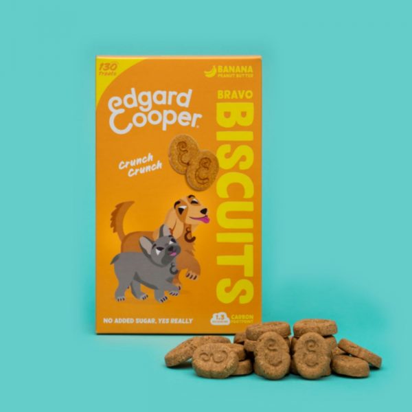 Edgard&Cooper Biscuits Biscotti Banana e Burro di Arachidi per Cani