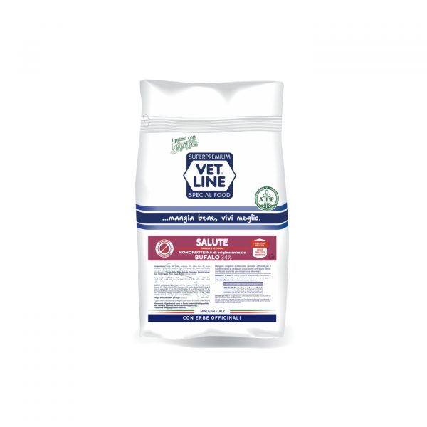 Vet Line Salute Bufalo per Cani Adulti di Piccola Taglia - Conf. 800g Richiudibile