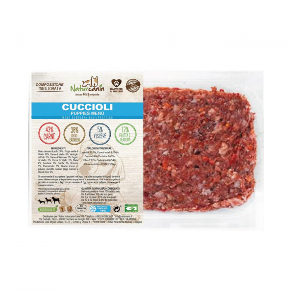 naturcanin alimento barf per cani menù completo multiproteico