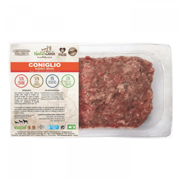 naturcanin alimento barf per cani menù completo multiproteico