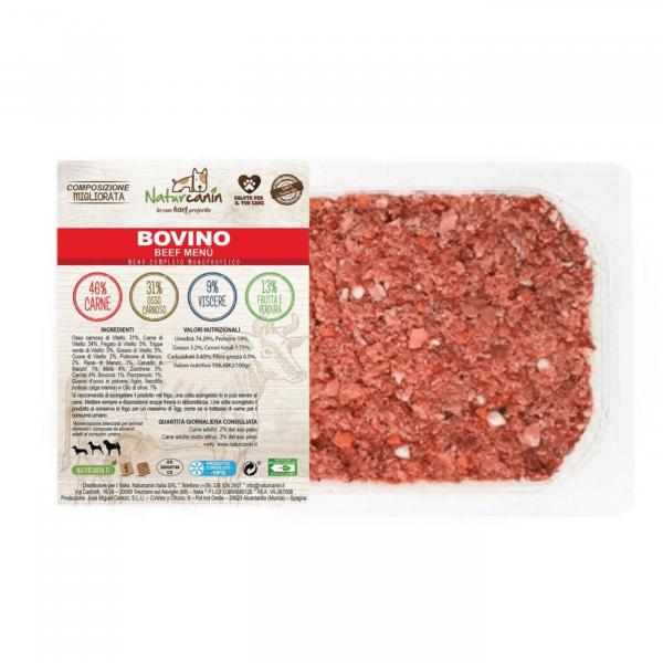 naturcanin alimento barf per cani menù completo multiproteico