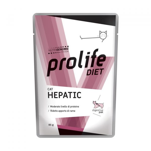 prolife® diet cat hepatic umido per gatti busta da 85g