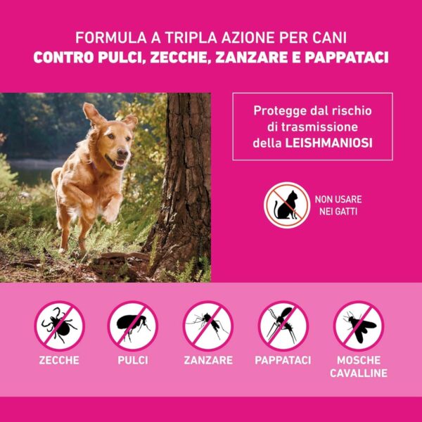 Frontline Tri-Act Spot-On Antiparassitario per Cani 6 Pipette