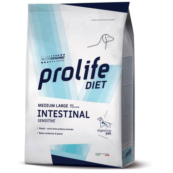 Prolife® Diet Dog Intestinal Sensitive Medium Large per Cani 8Kg