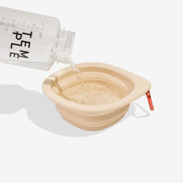 Zee.Dog Go Bowl Biscotti Ciotola da Viaggio Pieghevole in Silicone 600ml