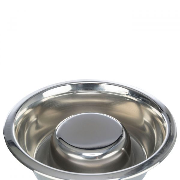 Trixie Ciotola in Acciaio Inox Antingozzamento Slow Feeding per Cani e Gatti