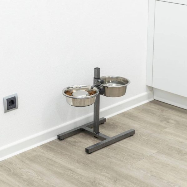 Trixie Ciotola in Acciaio Inox Antingozzamento Slow Feeding per Cani e Gatti