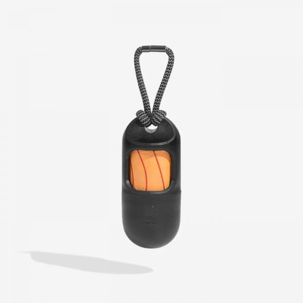 Zee.dog Poop Bag Porta Sacchetti Igienici +1 Roll per Cani - Variante Nero