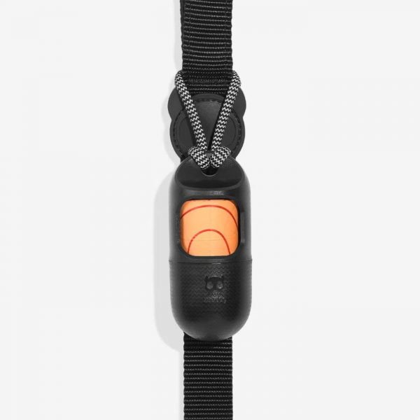 Zee.dog Poop Bag Porta Sacchetti Igienici +1 Roll per Cani - Variante Nero