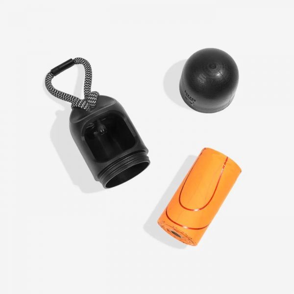 Zee.dog Poop Bag Porta Sacchetti Igienici +1 Roll per Cani - Variante Nero