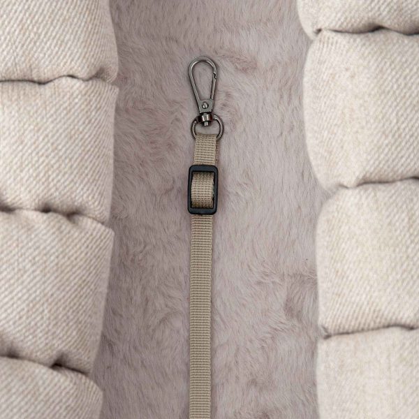Ferribiella Borsa Trasportino Imbottita per Auto 50x30x35cm - Guinzaglio di sicurezza