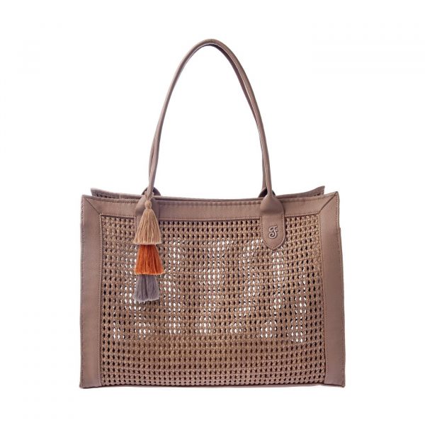 Ferribiella Borsa Trasportino Belle Beige 40x30x20cm Max 8Kg - Nappine in cotone colorate
