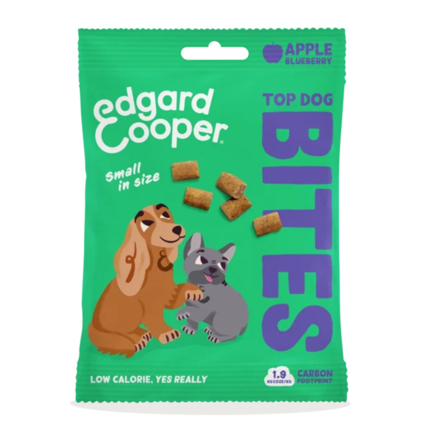 Edgard&Cooper Bites Bocconcini Piccoli di Mela Premi Addestramento per Cani 50g