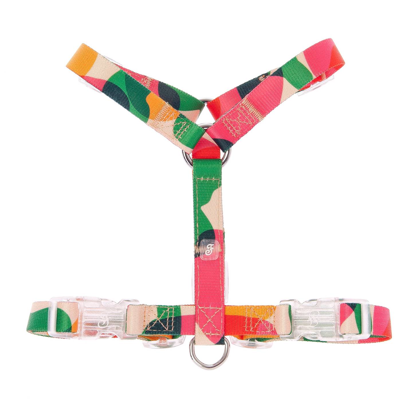 Ferribiella Pettorina H Motif Camouflage per Cani - Ganci Plastica Apertura/Chiusura