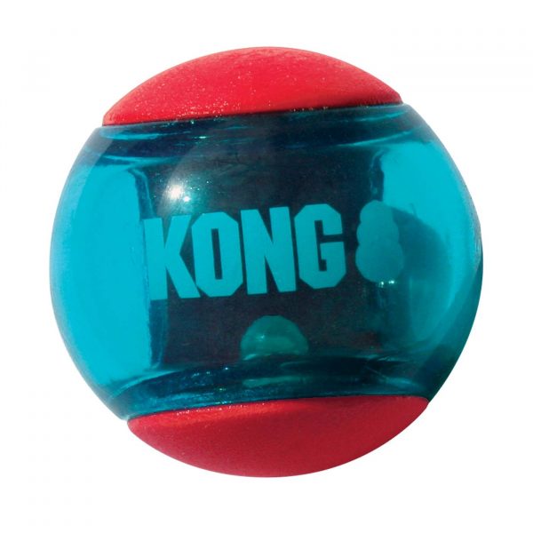 Kong Gioco per Cani Palla in Gomma Tpr con Squeaker 3 Pezzi S Diametro 5 cm