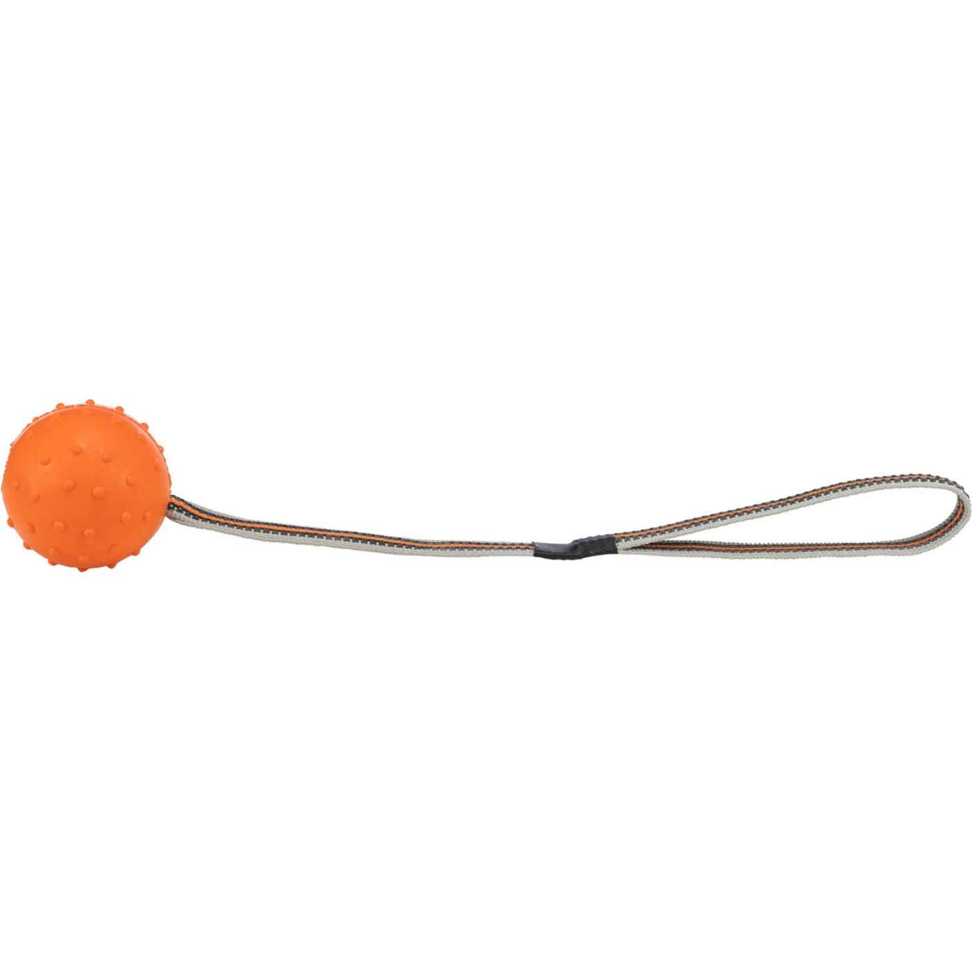 Trixie Gioco Palla in Gomma con Corda Antiscivolo ø6cm/35cm per Cani