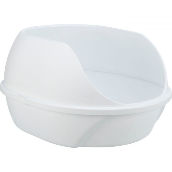 Trixie Lettiera Cassetta Igienica Toilette Aperta Simao per Gatti Bianco 48x30x58cm