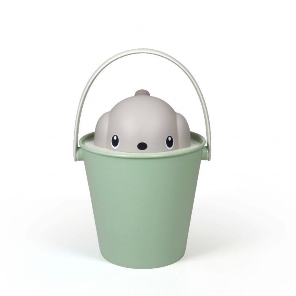 Postazione trucco grigio con cassetto specchiera e sgabello Mayca Grey