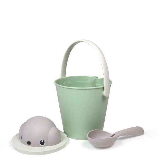 United Pets Crick Secchiello Portacrocchette Cane Tortora/Verde - Cucchiaio