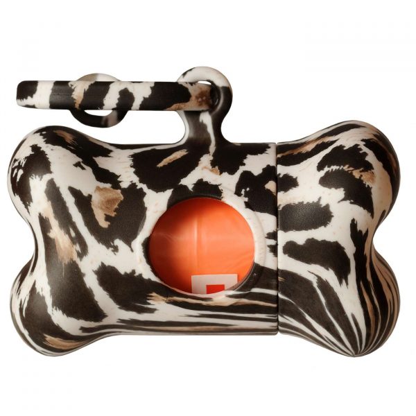 United Pets Porta Sacchetti Igienici Bon Ton Nano Jungle Maculato con Doppio Anello