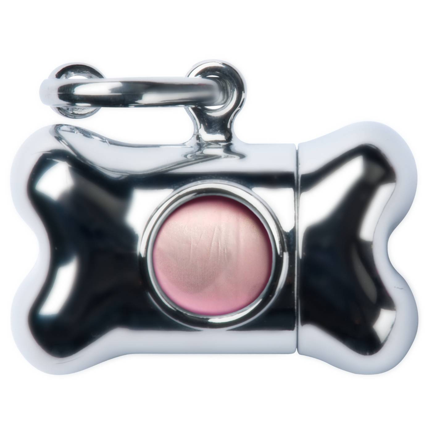 United Pets Porta Sacchetti Igienici Bon Ton Nano Silver con Doppio Anello