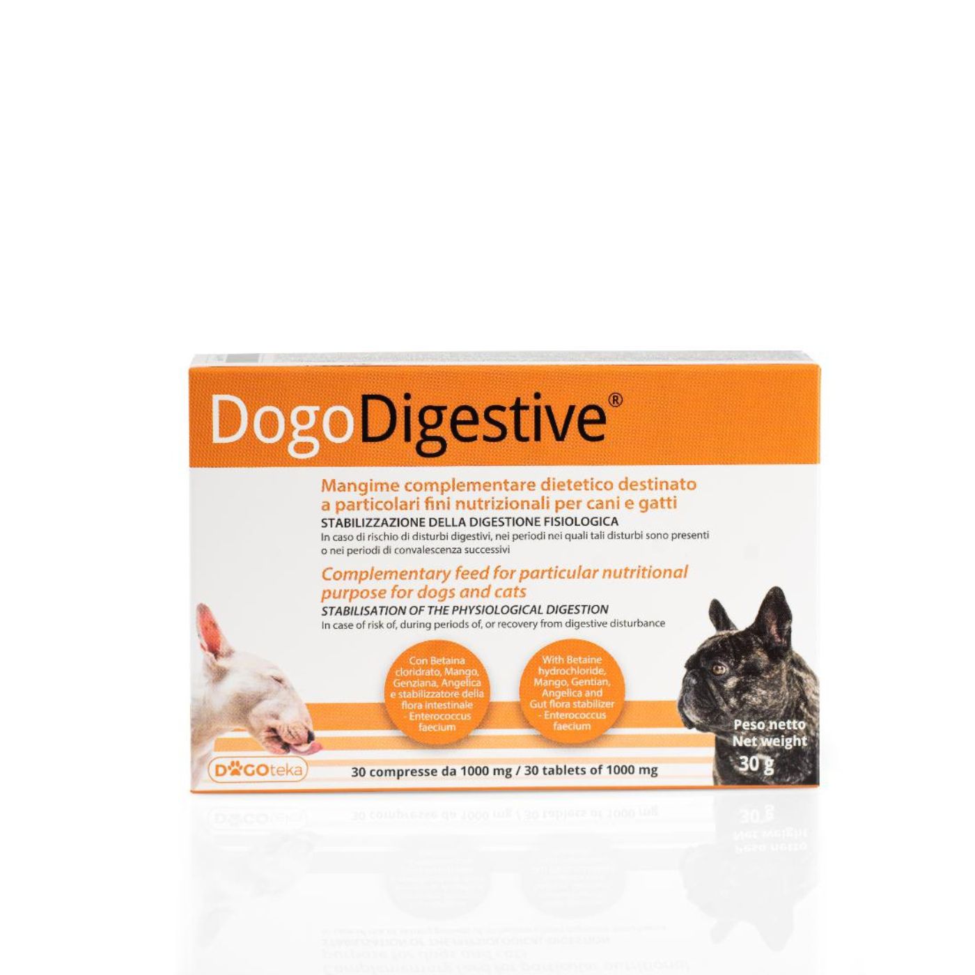 Dogoteka DogoDigestive Integratore per Cani e Gatti 30 Compresse