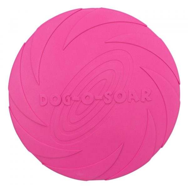 trixie frisbee disco gioco in gomma galleggiante per cani colori assortiti
