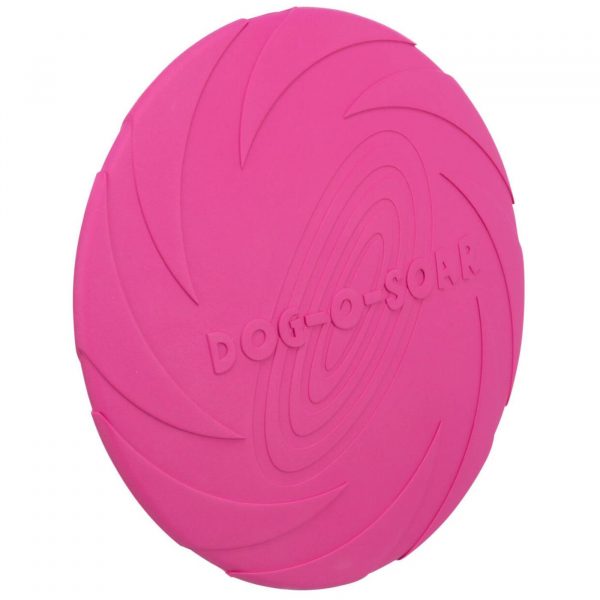 trixie frisbee disco gioco in gomma galleggiante per cani colori assortiti