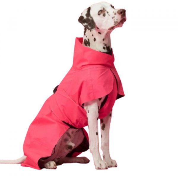 Paikka Impermeabile ad Alta Visibilità per Cani Lite Rosa