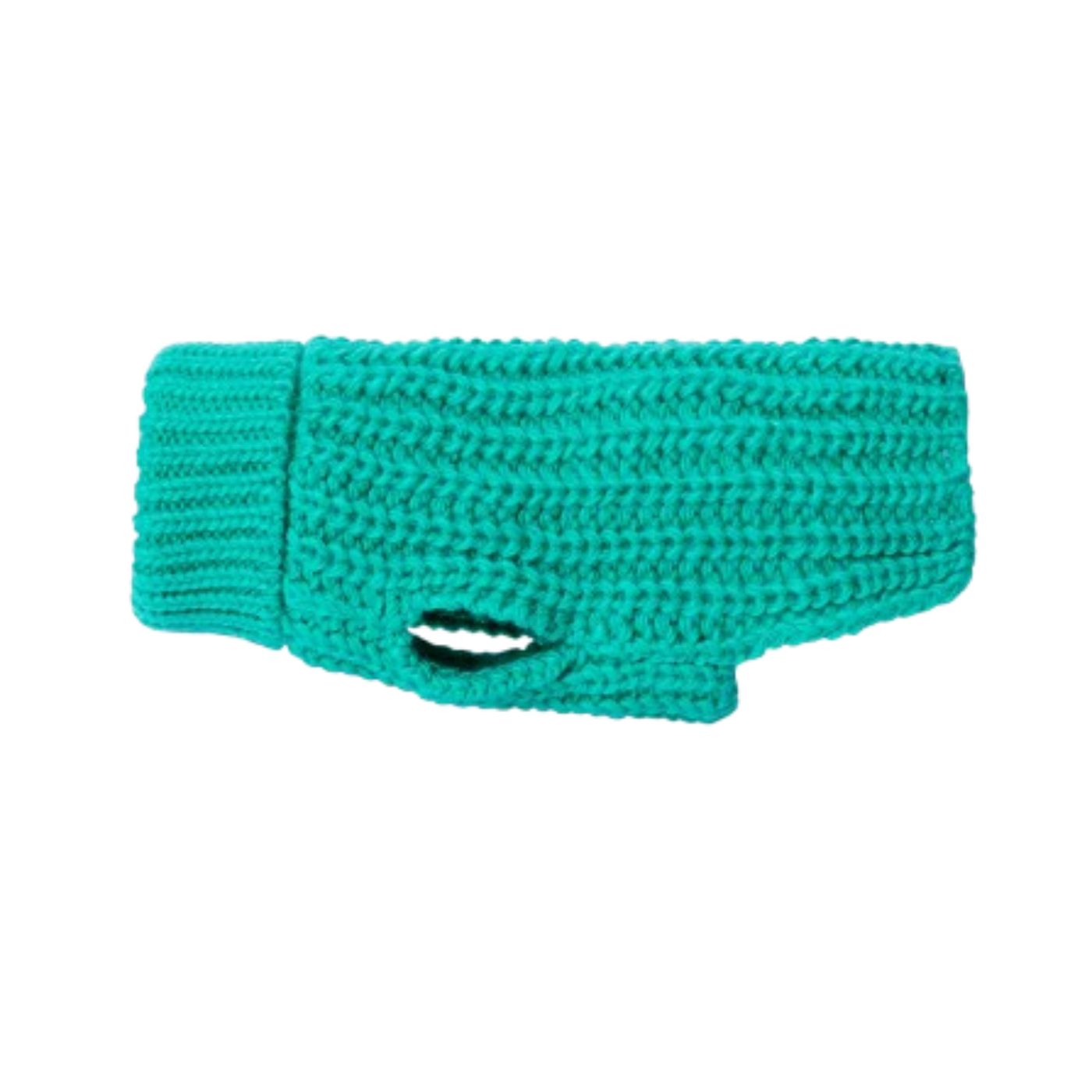 Paikka Pullover A Maglia Realizzato a Mano per Cani Verde Smeraldo