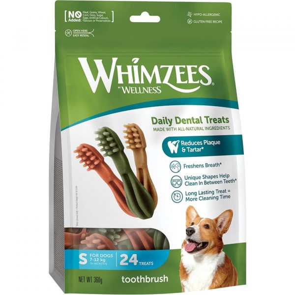 Whimzees Snack Dentale Naturale Spazzolino per Cani Toothbrush