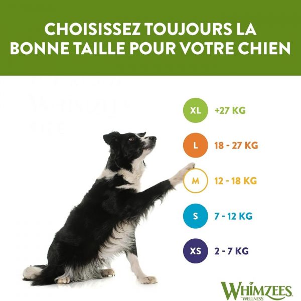 Whimzees Snack Dentale Naturale Spazzolino per Cani Toothbrush