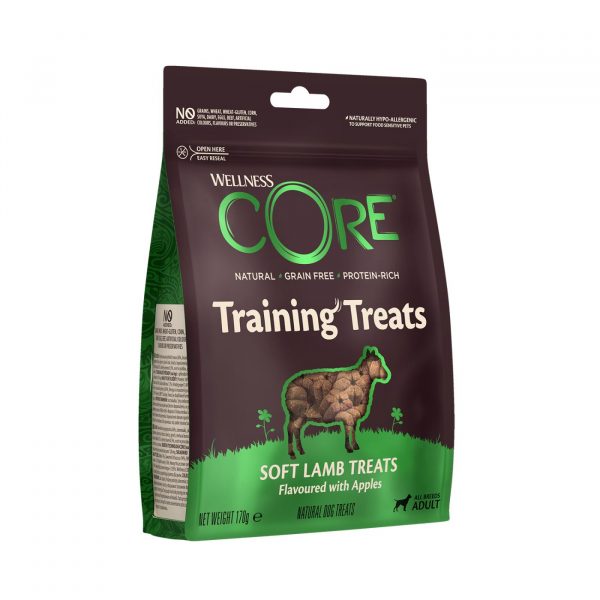 Wellness CoreTraining Treats Premi Addestramento per Cani con Agnello con Mela 170 gr