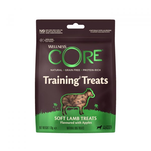 Wellness CoreTraining Treats Premi Addestramento per Cani con Agnello con Mela 170 gr