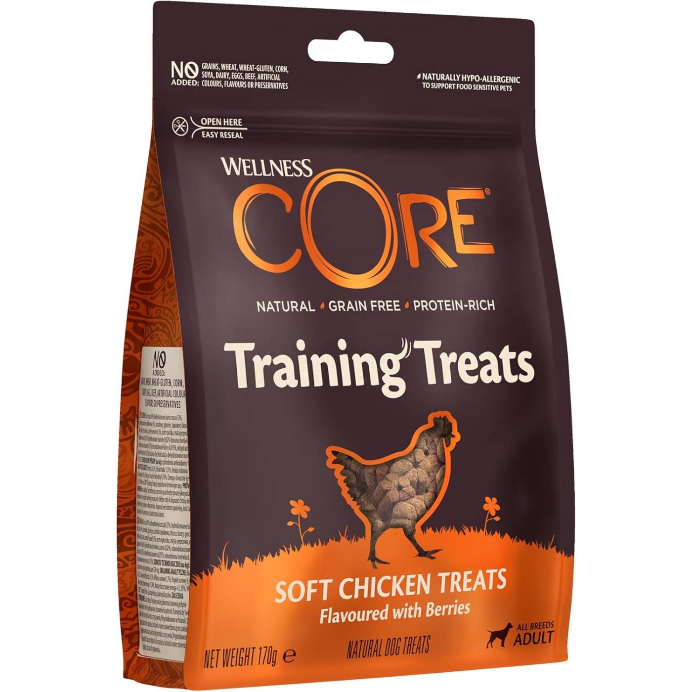 Wellness CoreTraining Treats Premi Addestramento per Cani con Pollo con Ciliegie 170 gr