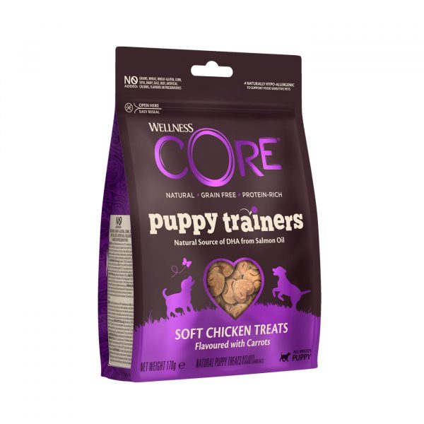 Wellness Core Training Treats Puppy Premi Addestramento per Cuccioli con Pollo con Carote 170 gr