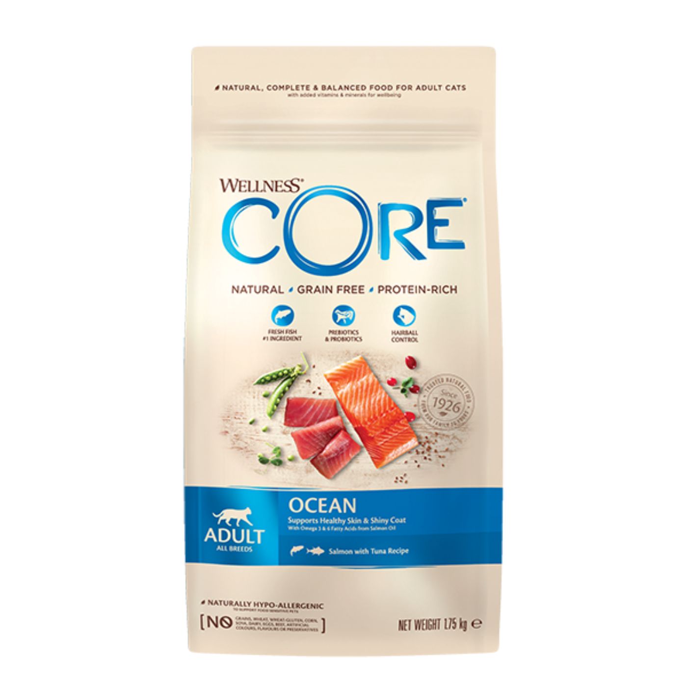 Wellness Core Cat Ocean Salmone e Tonno per Gatti Adulti 300 Gr.