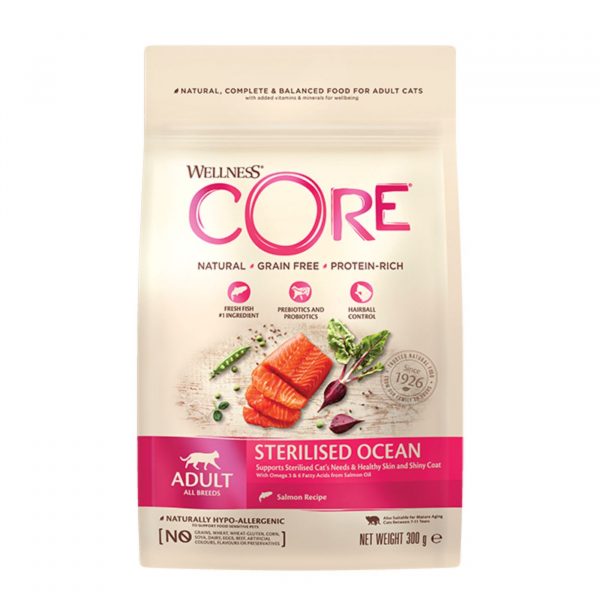 Wellness Core Cat Sterilised Ocean Salmone per Gatti Adulti Sterilizzati 300 Gr.