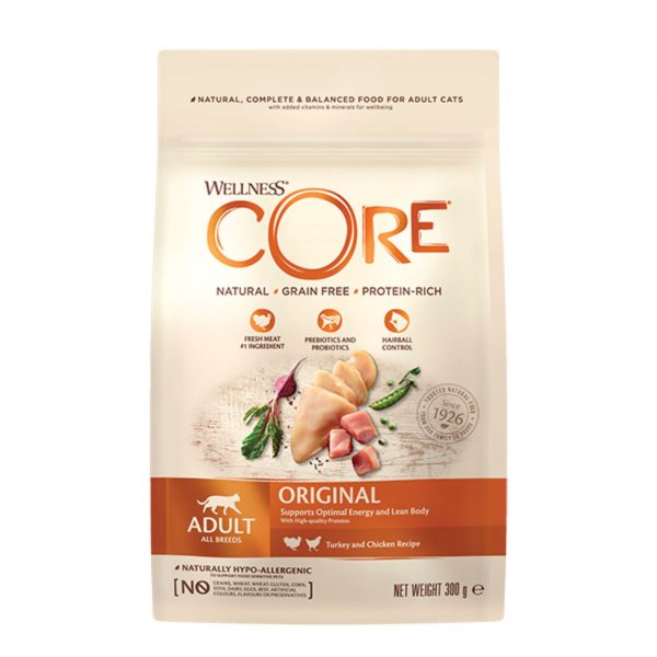 Wellness Core Cat Original Tacchino e Pollo per Gatti Adulti 300 Gr.