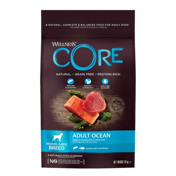 Wellness Core Medium/Large Breed Adult Ocean Salmone e Tonno per Cani Adulti