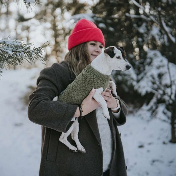 Hunter Maglioncino Pullover per Cani MALMÖ Khaki Verde