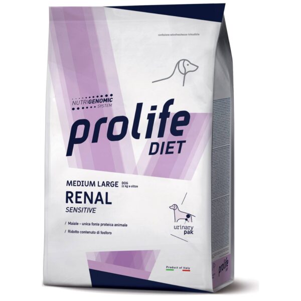 Prolife® Diet Dog Renal Sensitive Medium Large per Cani 8 Kg